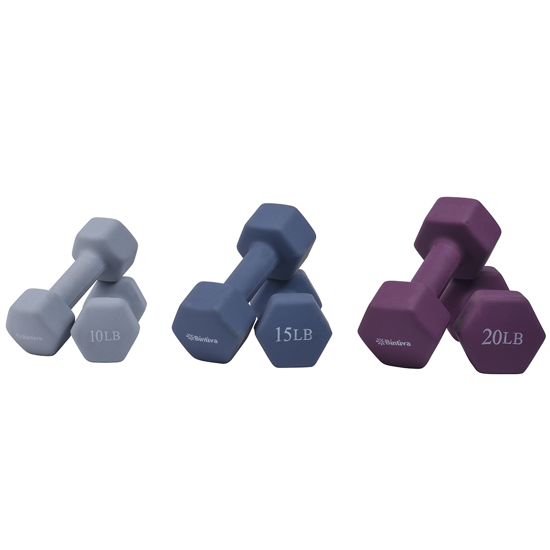 Neoprene Hexagon Shaped Dumbbells