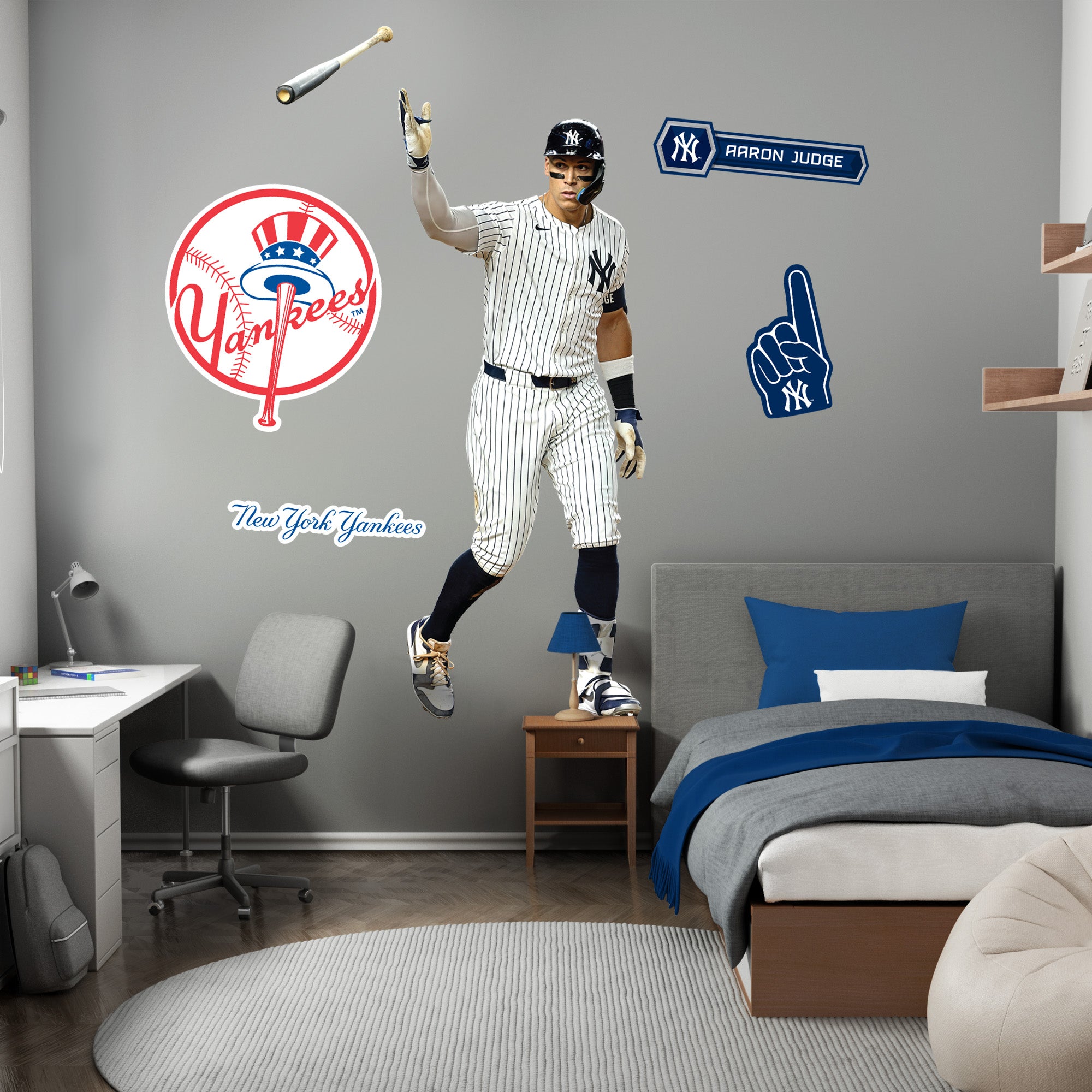 Modells.com | New York Yankees Aaron Judge Reusable Vinyl Wall Decals ...