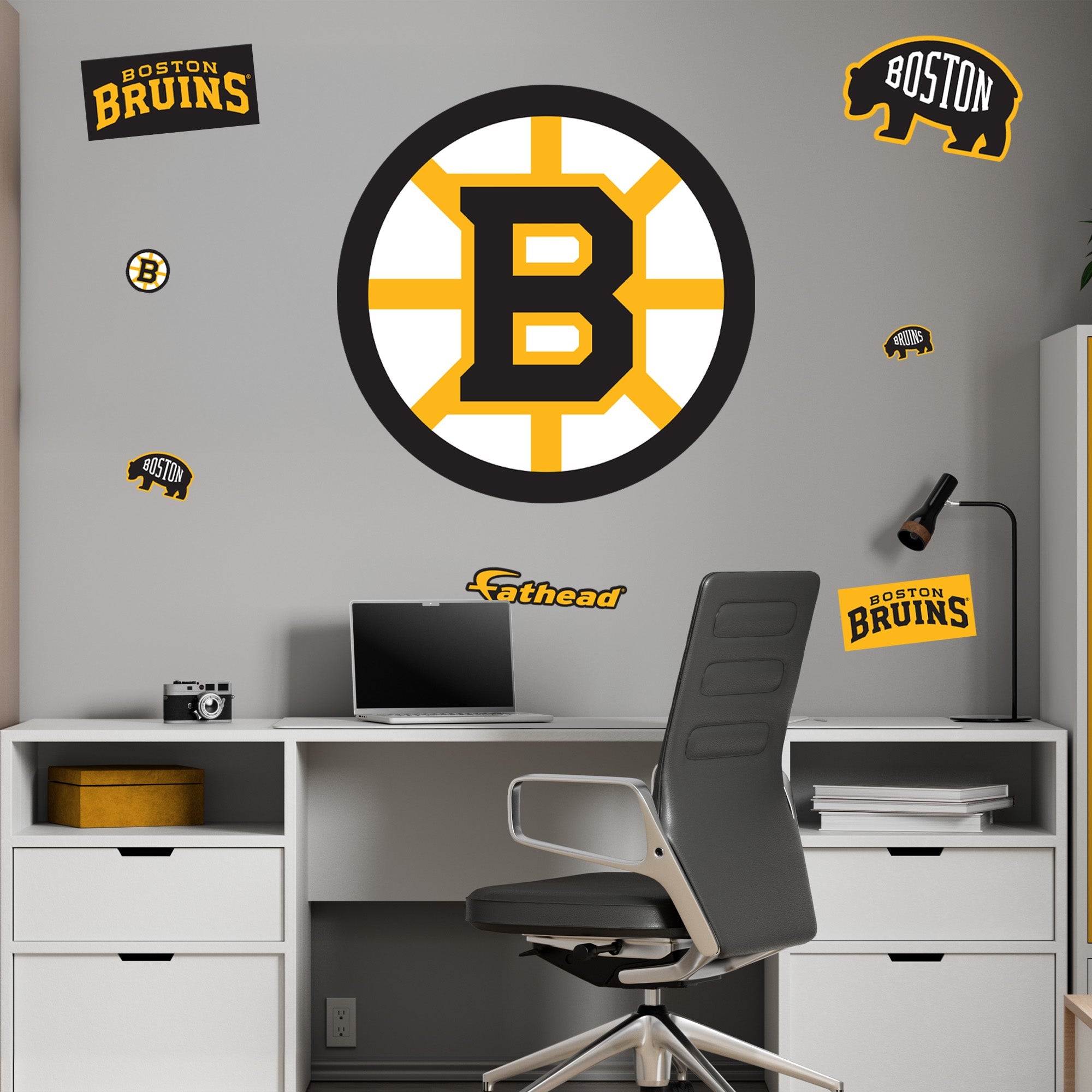 Boston Bruins Official NHL Reusable Vinyl Wall Decals