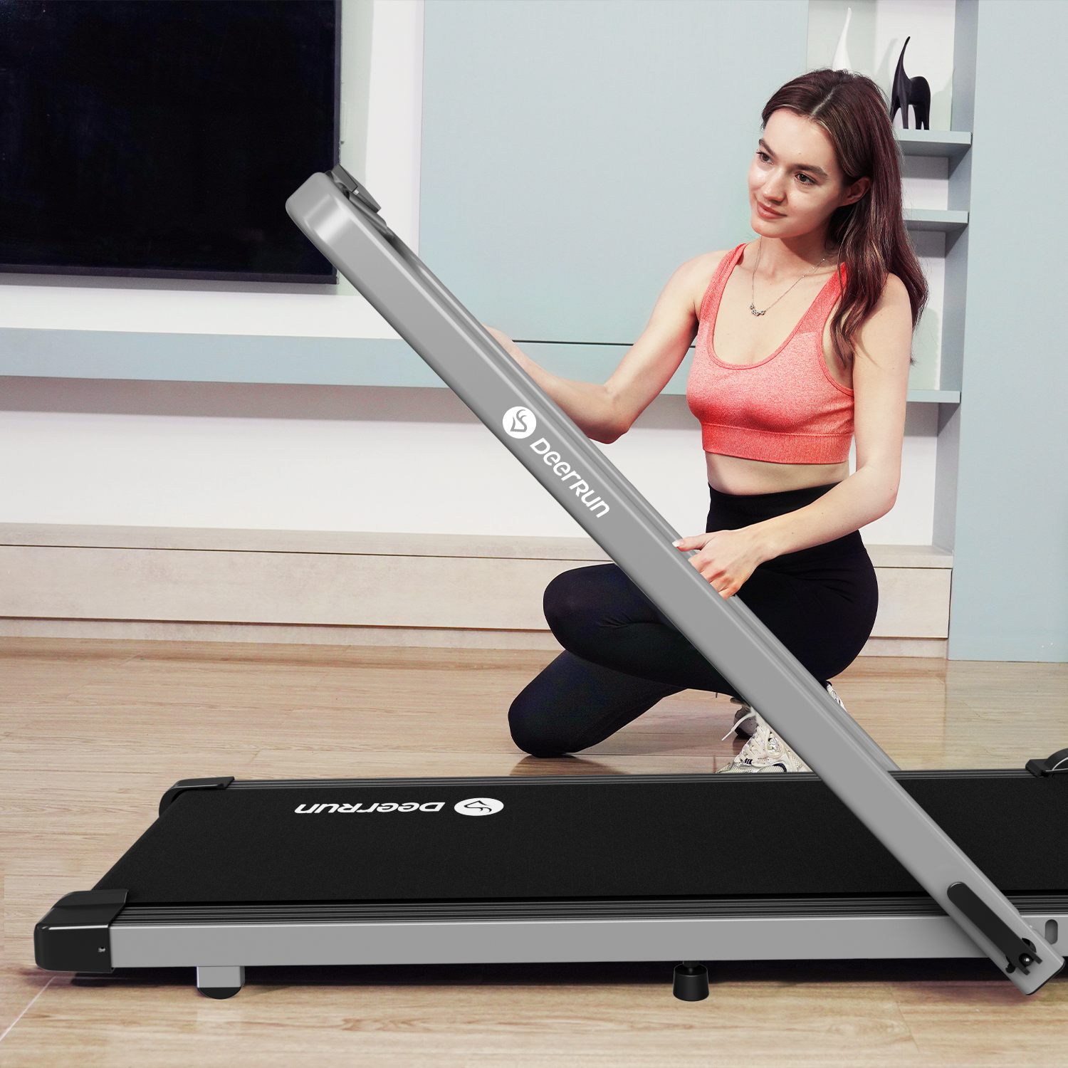 DeerRun® A5 Pro Smart 2-in-1 Folding Treadmill
