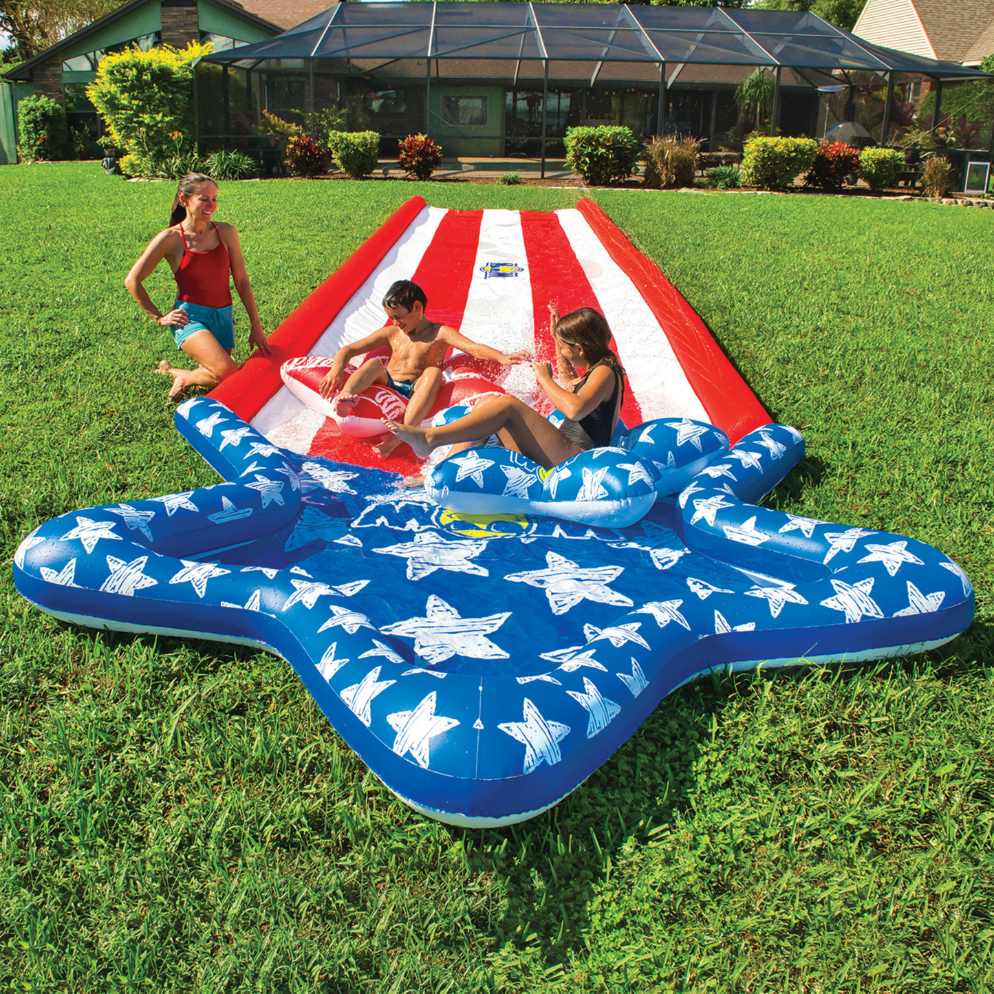Americana Stars & Stripes Giant 40ft Backyard Super Slide