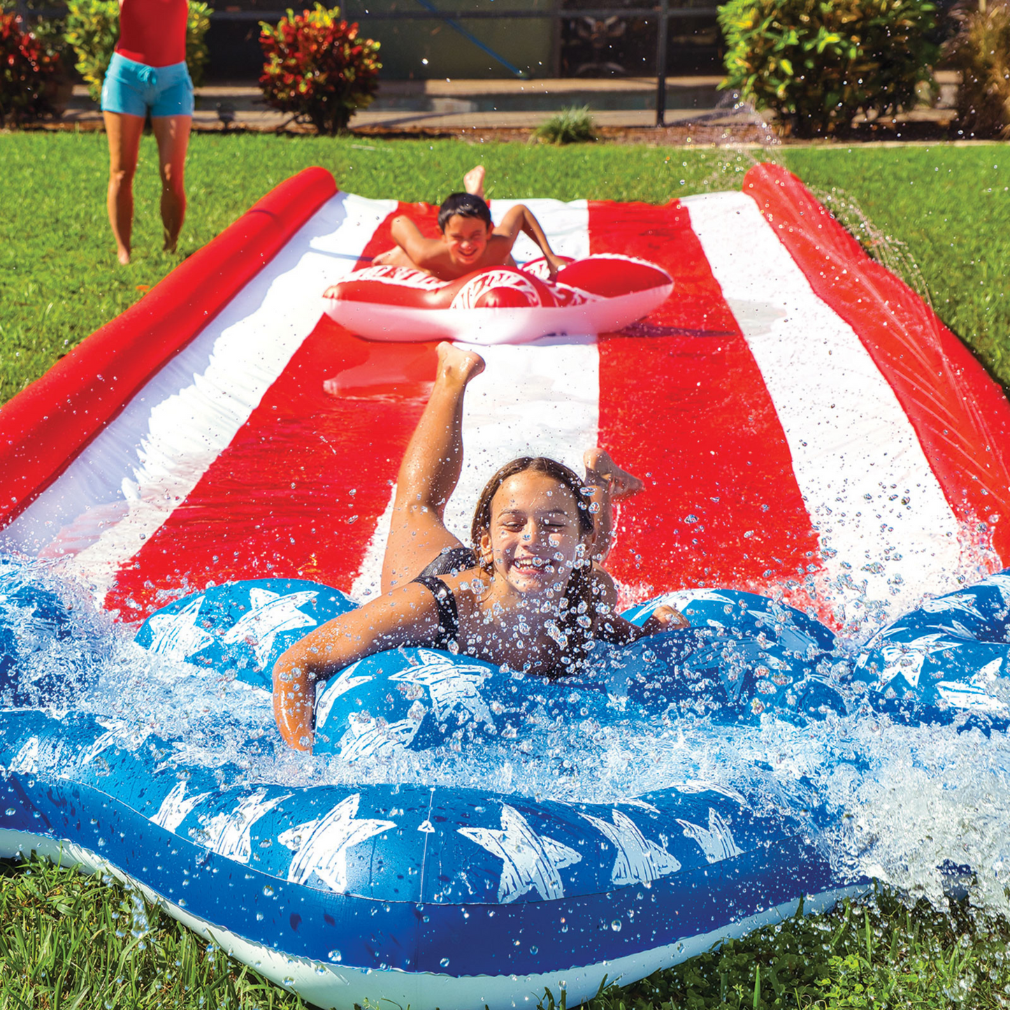 Americana Stars & Stripes Giant 40ft Backyard Super Slide