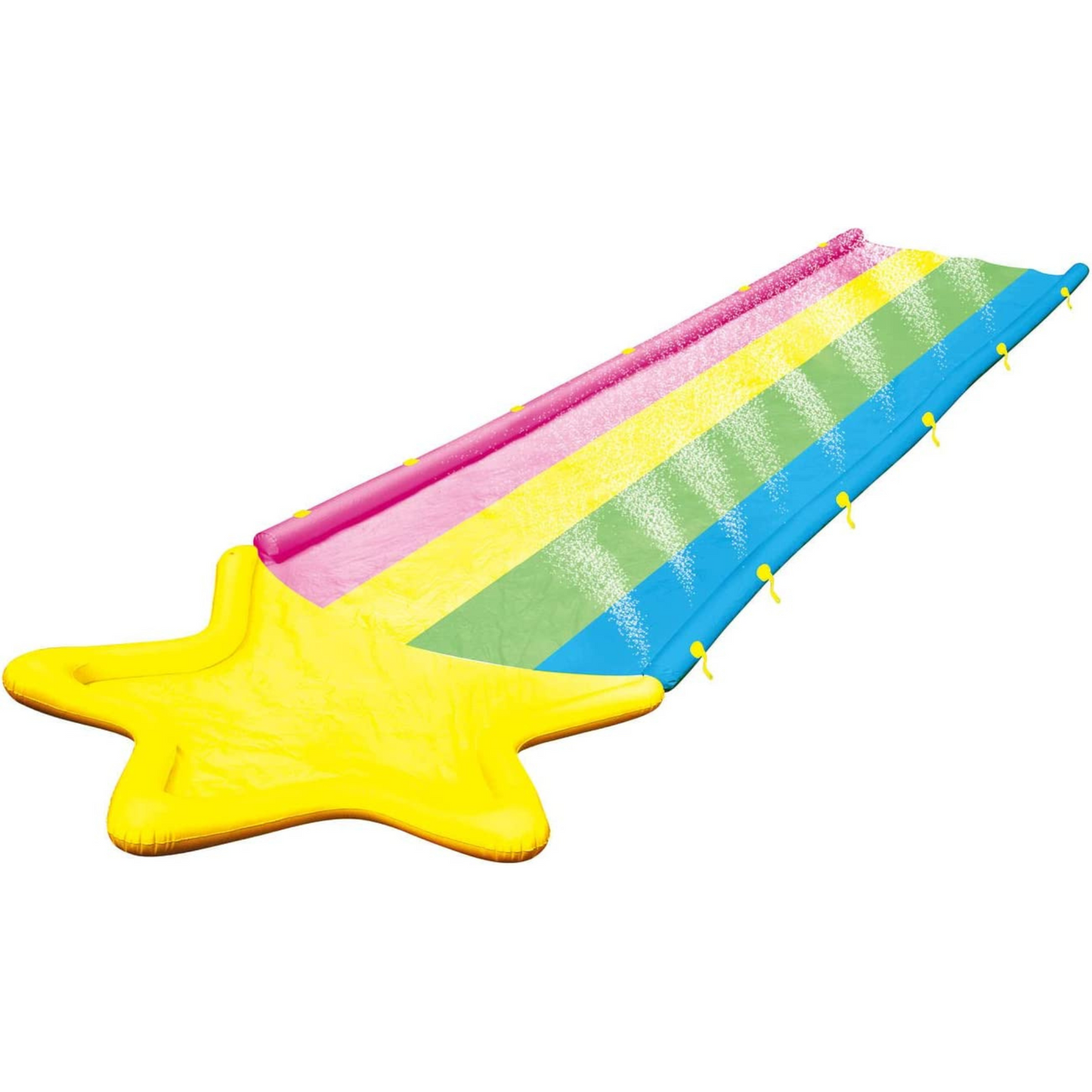 Rainbow Star Super Slide with 2 Inflatable Sleds