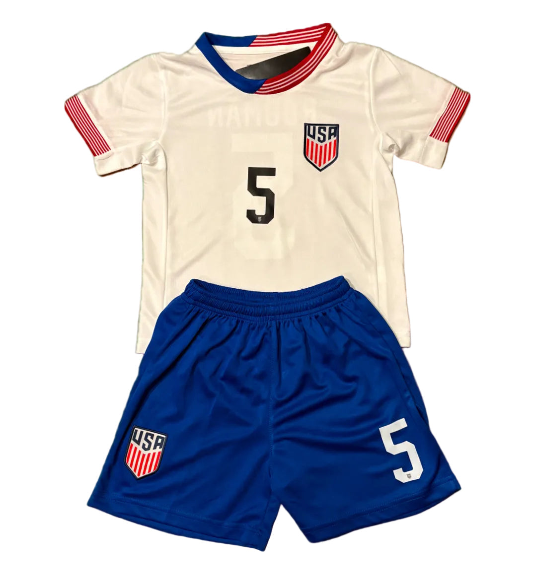 Trinity Rodman Home White Kids Soccer Jersey -all Kid Sizing