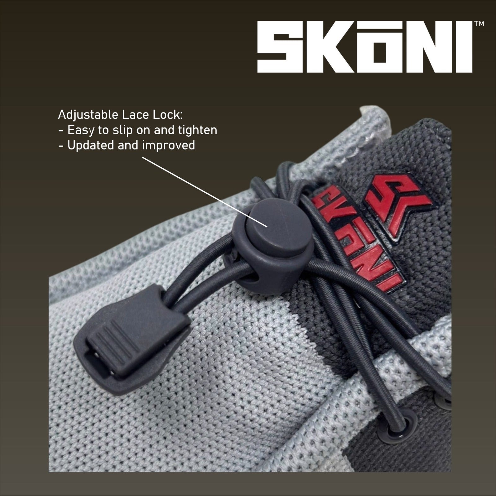 SKŌNI Men's Golf Shoe Waterproof in Grey/Navy