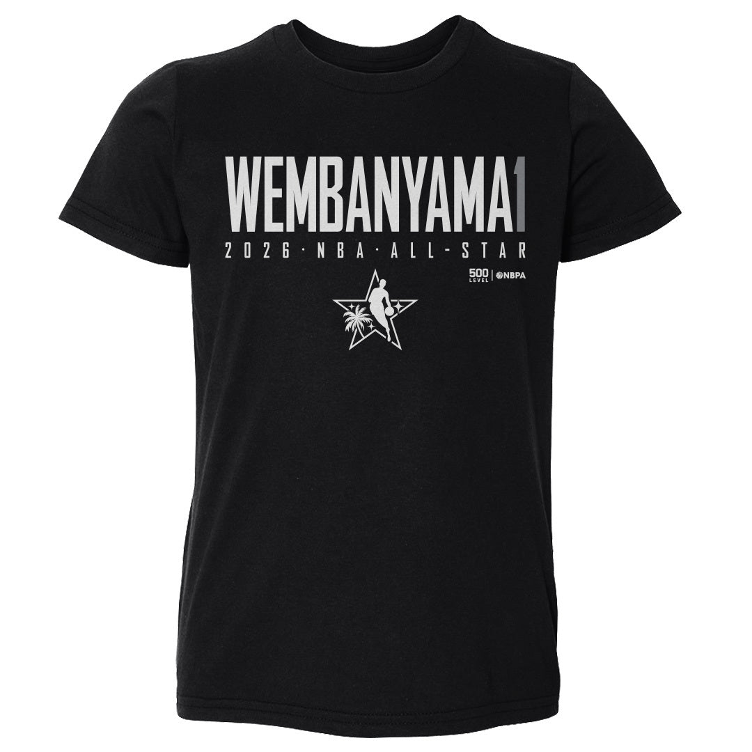 Victor Wembanyama San Antonio Spurs 2026 NBA All-Star Elite WHT Kids T-Shirt