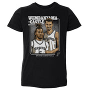 Victor Wembanyama & Stephon Castle San Antonio Spurs Step Brothers WHT Kids T-Shirt
