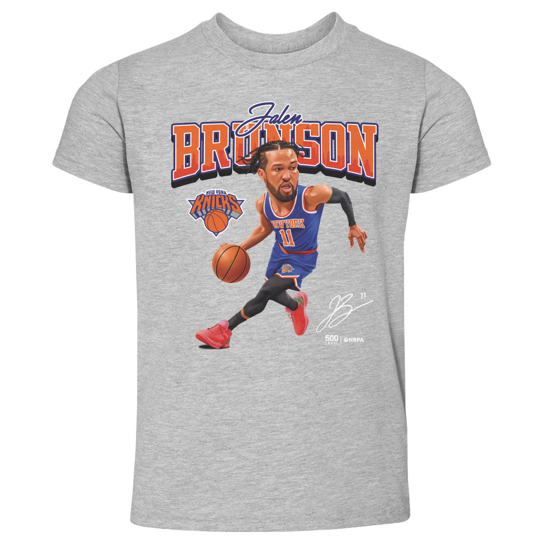 Jalen Brunson New York Knicks Caricature WHT Toddler T-Shirt