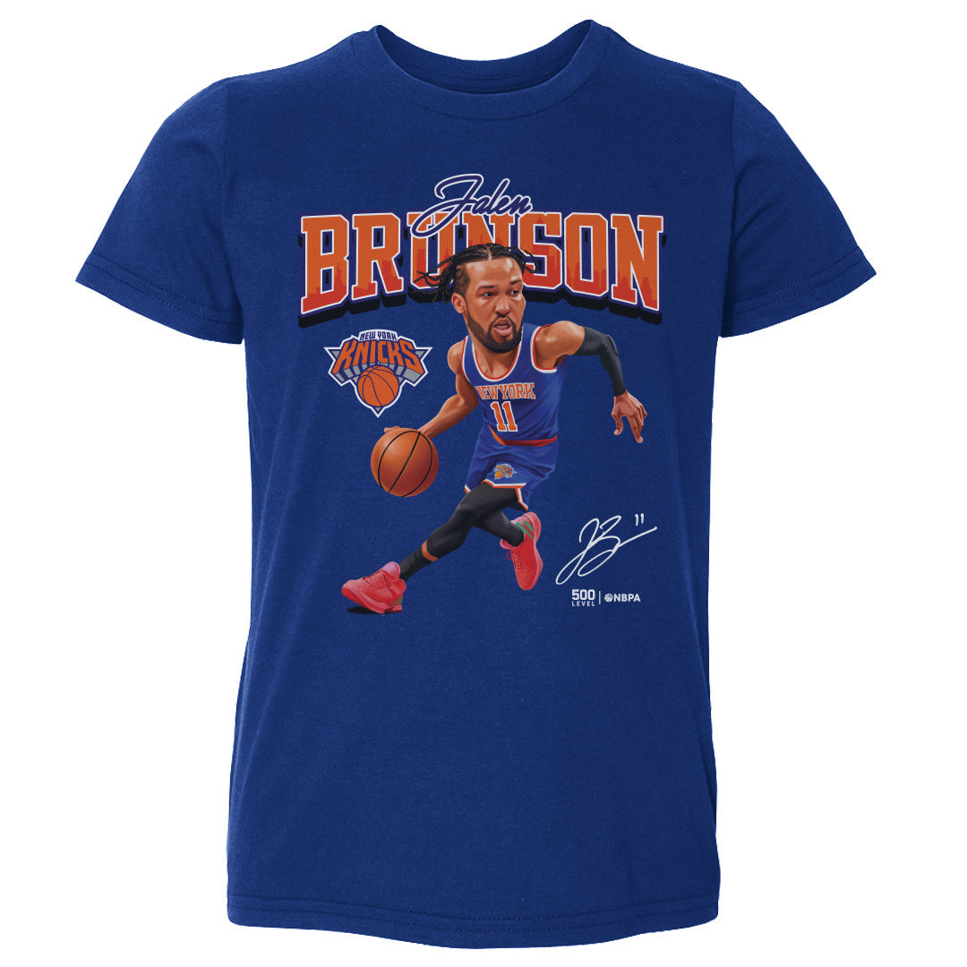 Jalen Brunson New York Knicks Caricature WHT Toddler T-Shirt