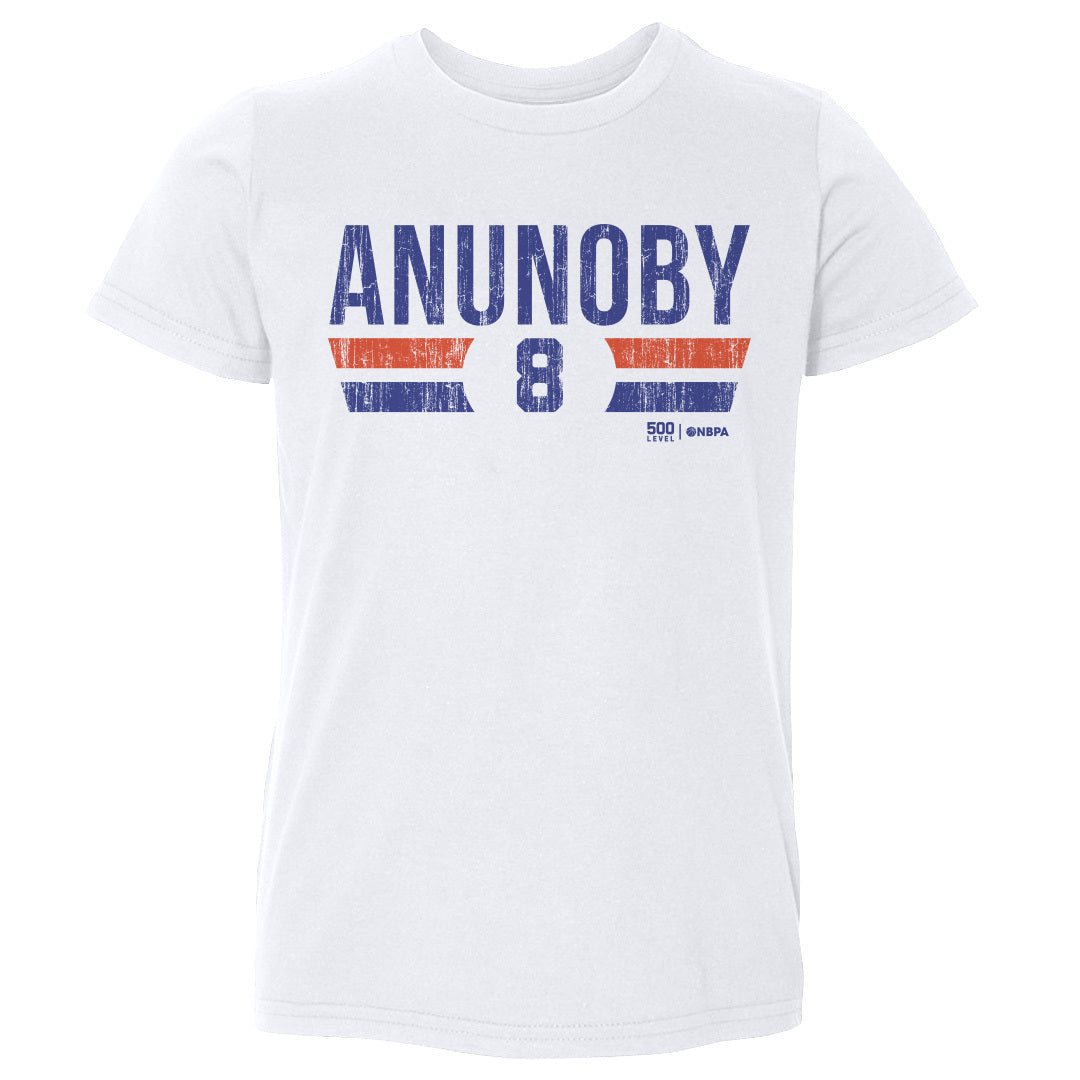 OG Anunoby New York Knicks Font Kids T-Shirt