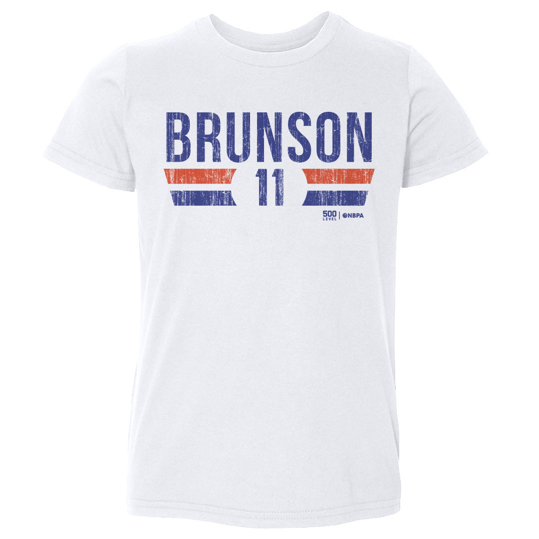 Jalen Brunson New York Knicks Font Kids T-Shirt