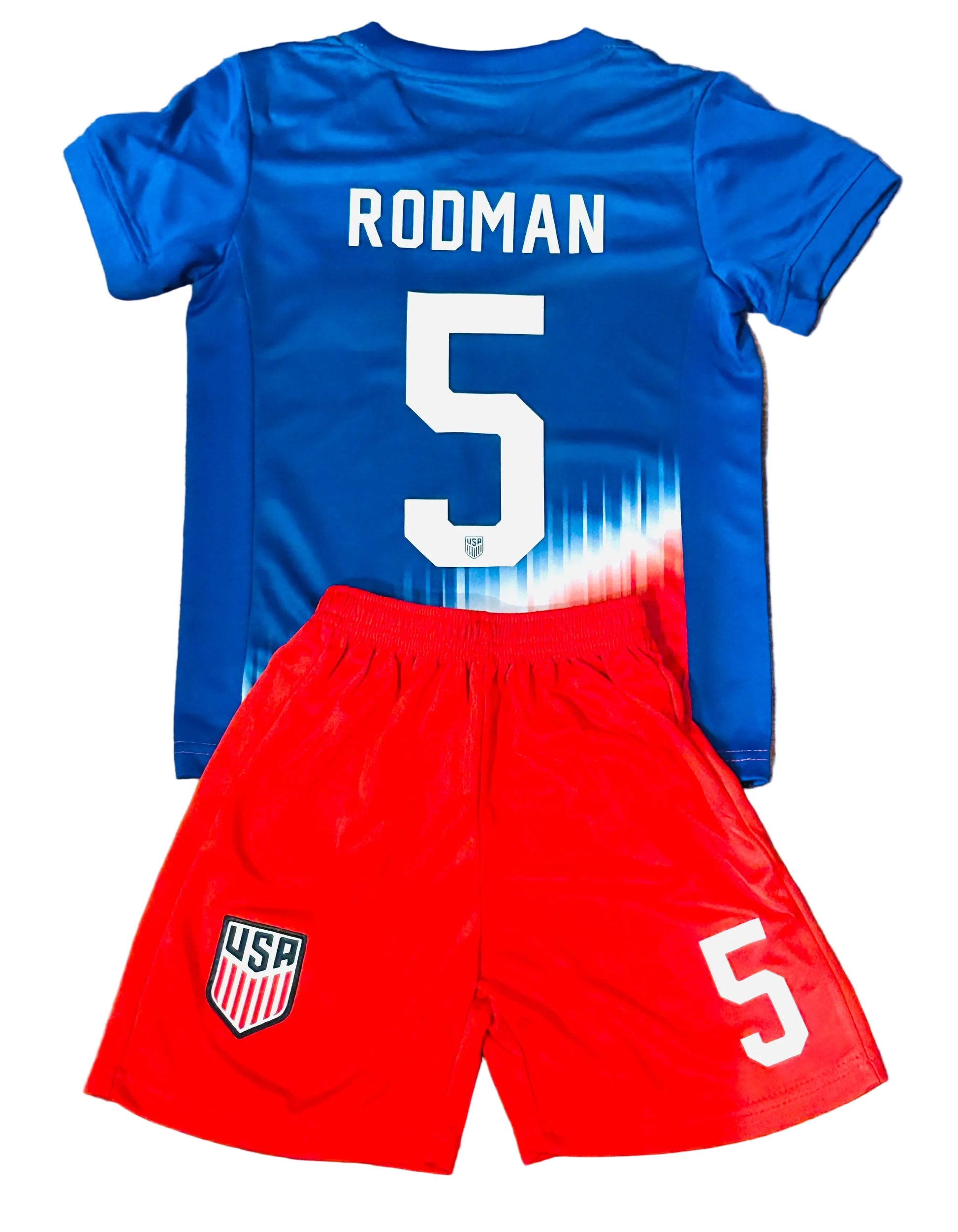 Trinity Rodman USA Kids Soccer Jersey Set