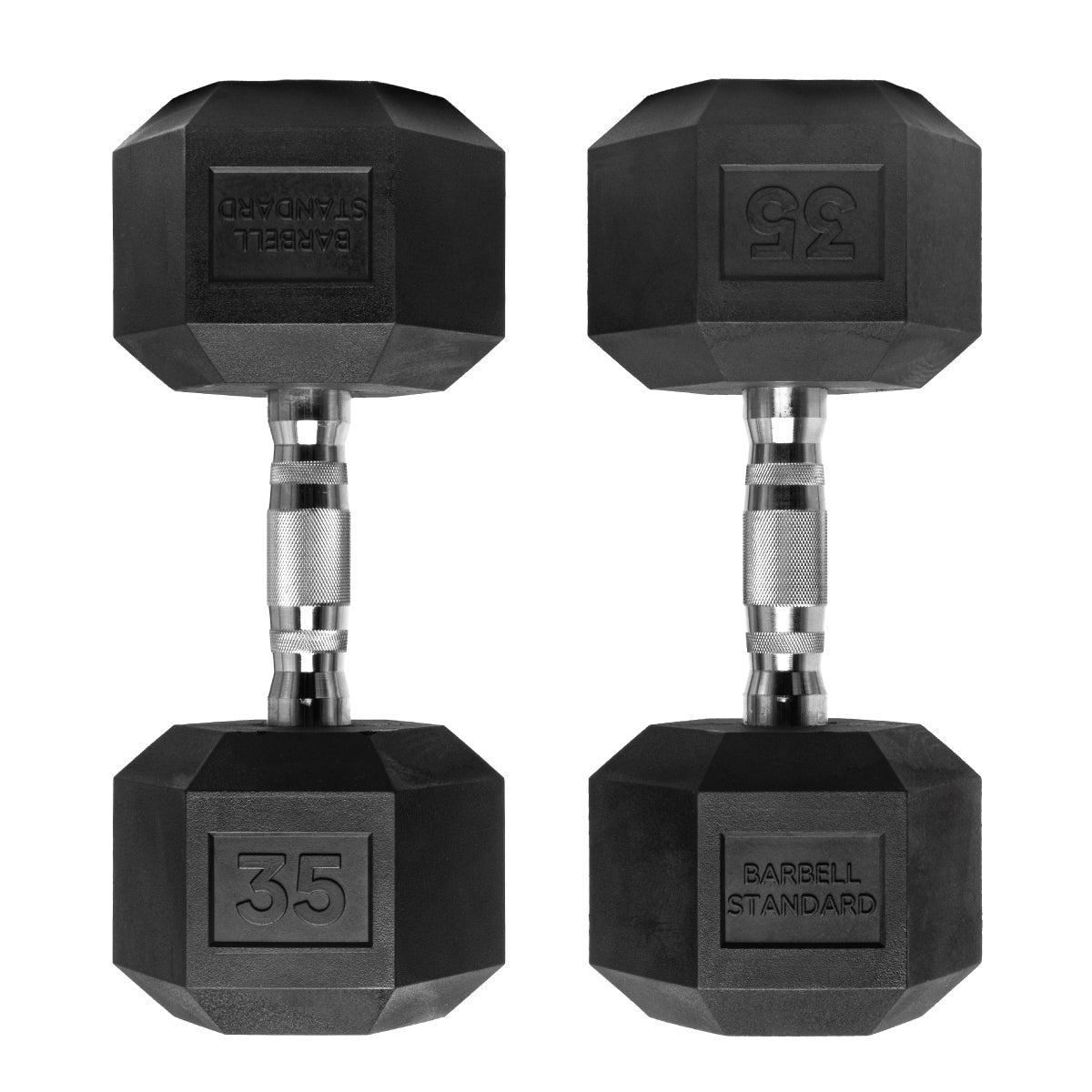 Rubber Hex Dumbbells