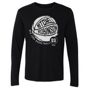 Mitchell Robinson New York Basketball WHT Men's Long Sleeve Shirt