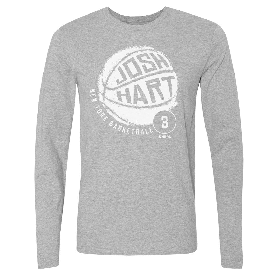 Josh Hart New York Basketball WHT Men's Long Sleeve Shirt