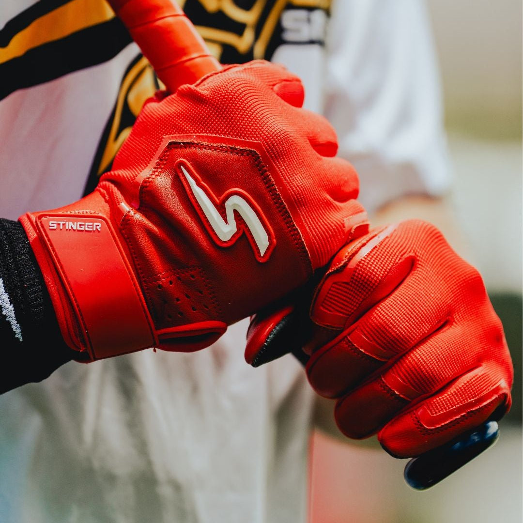 Color Crush Batting Gloves - Red