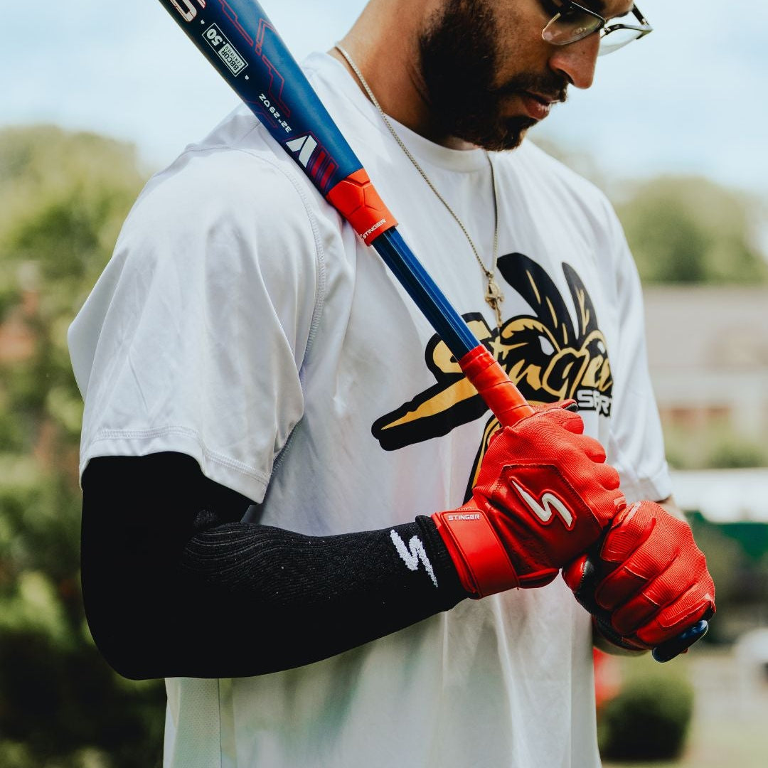 Color Crush Batting Gloves - Red