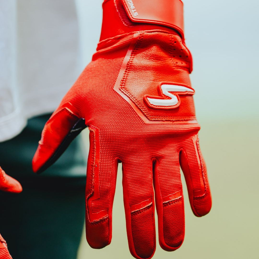 Color Crush Batting Gloves - Red
