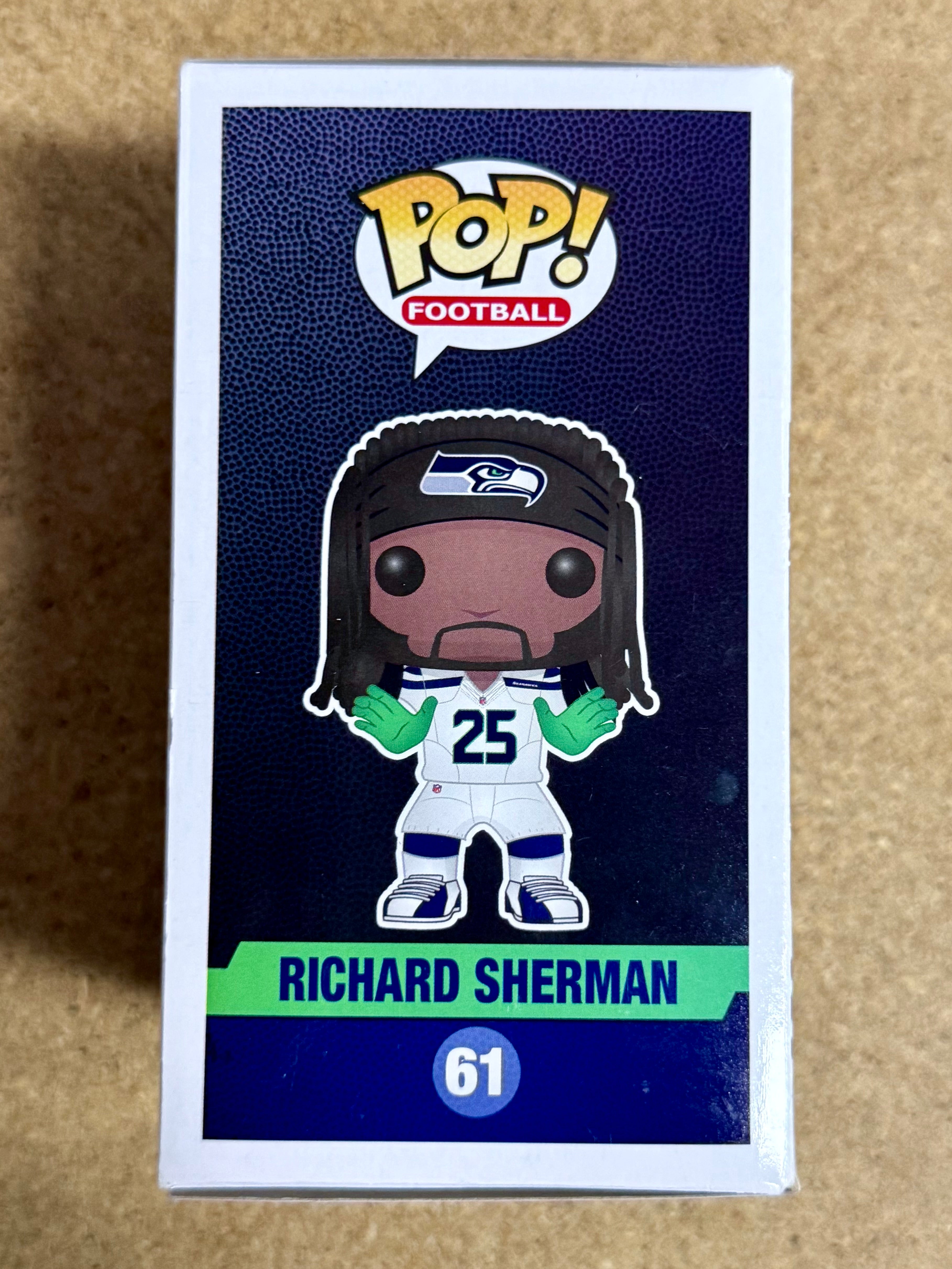 Richard Sherman Signed NFL Seattle Seahawks Vaulted Funko POP! #61