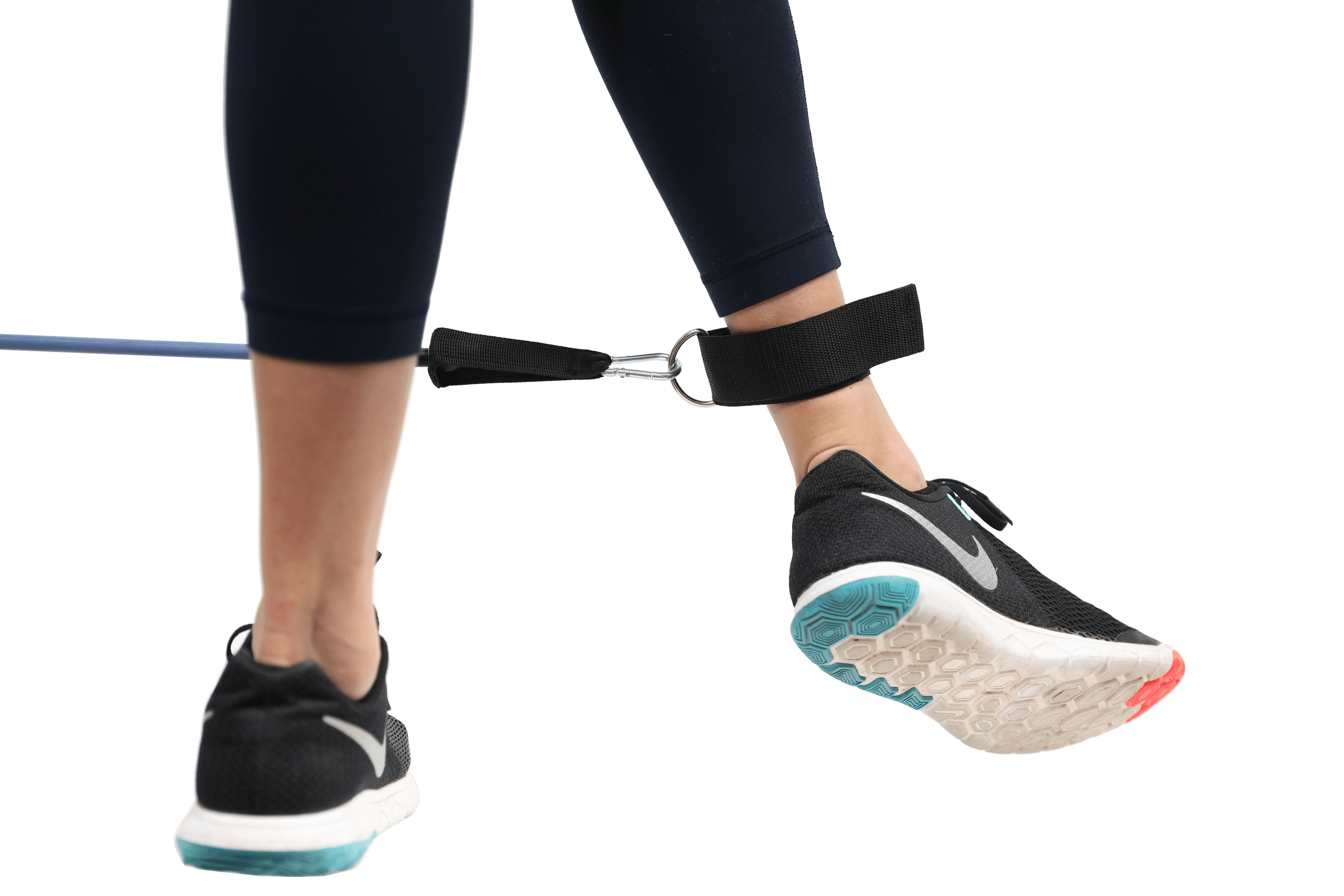 resistance bands kit on ankle