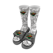 Minnesota Wild Urban Camo Slides & Sock Bundle