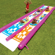 Giant Backyard Double Lane Lawn Slide