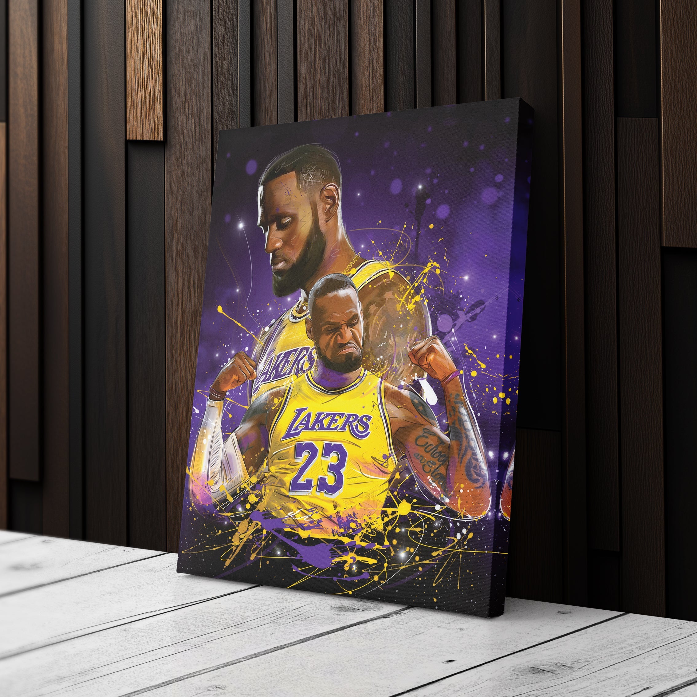 LeBron James Lakers Canvas NBA Wall Art