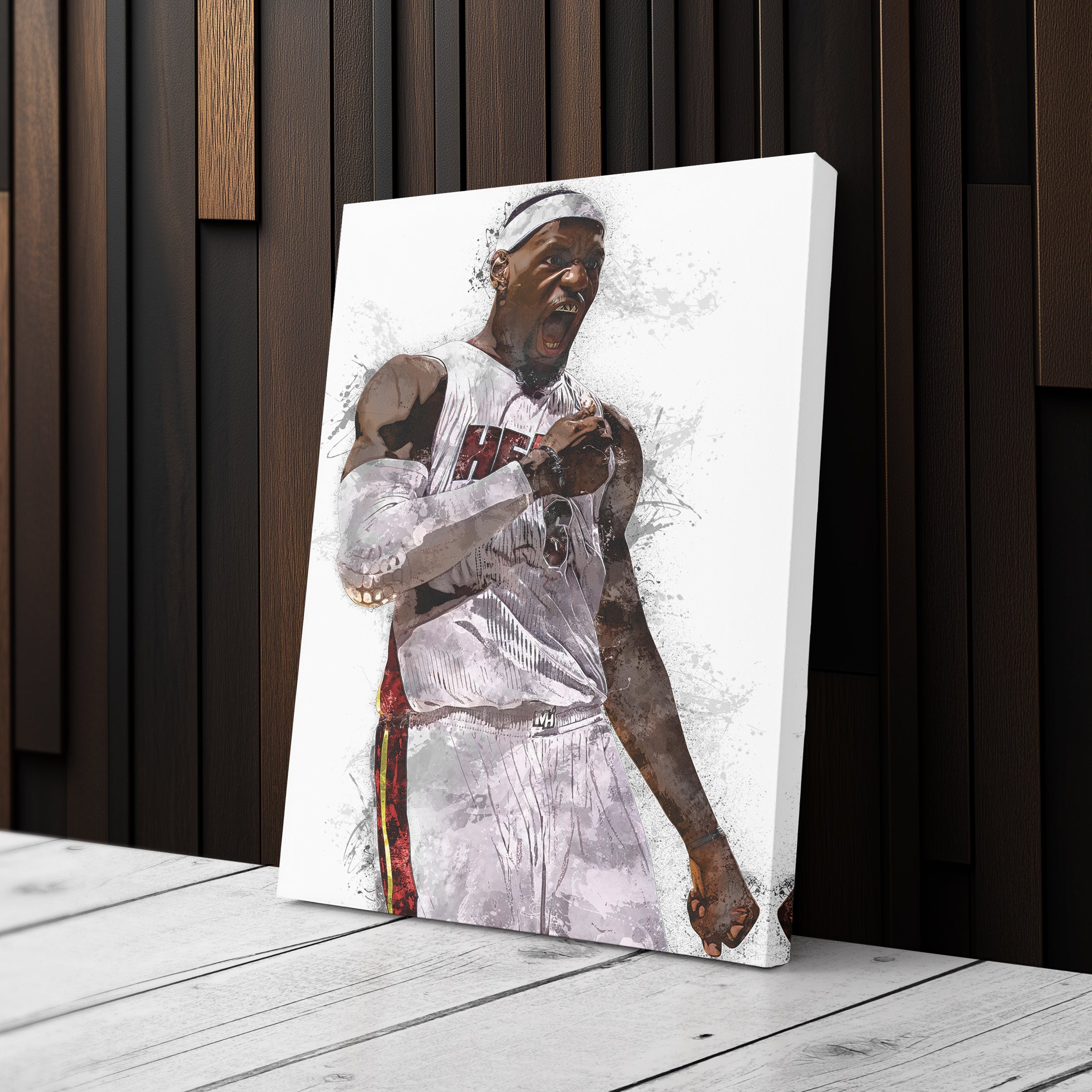 LeBron James Miami Heat Canvas Wall Decor