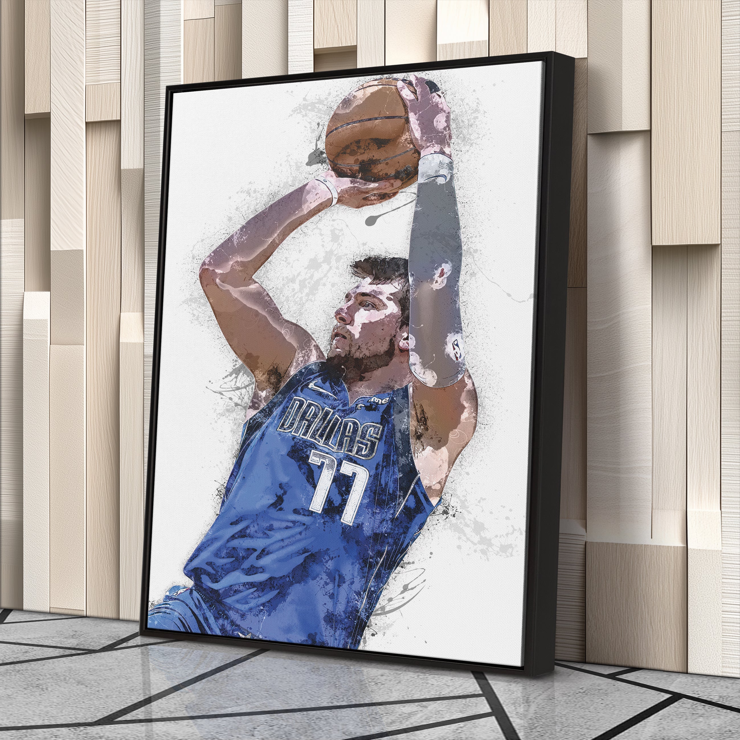 Luka Doncic Canvas Art – Dallas Mavericks Wall Decor