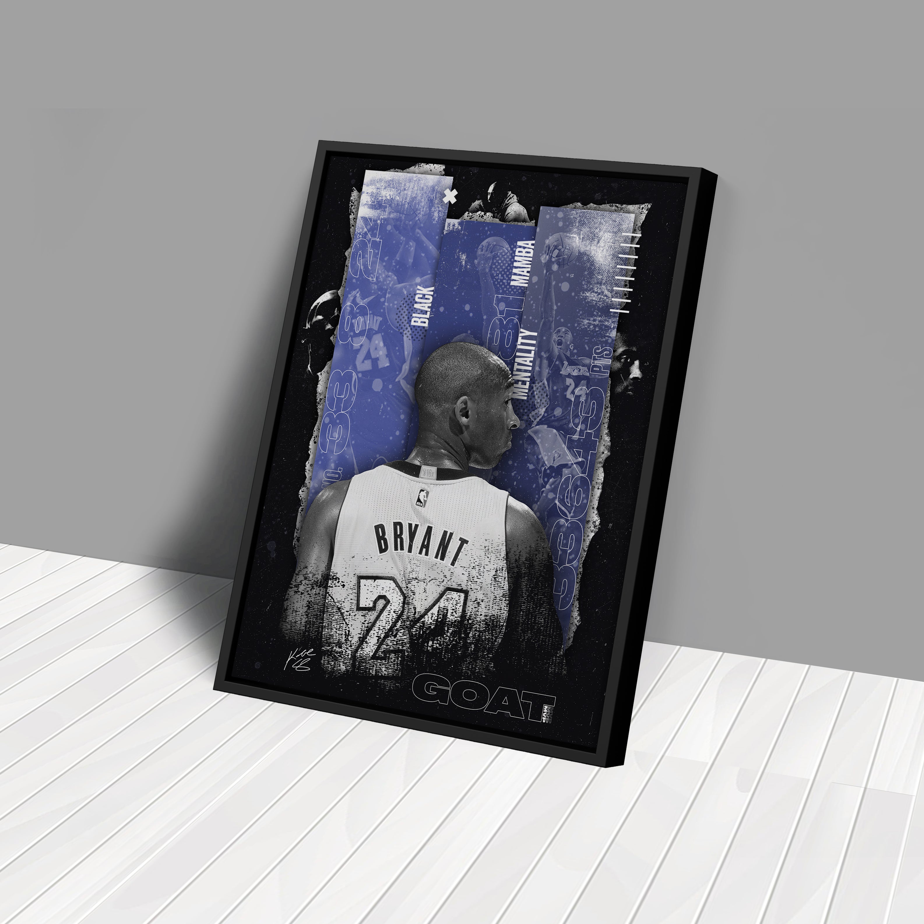 Black Mamba Mentality Kobe Bryant NBA Canvas Art