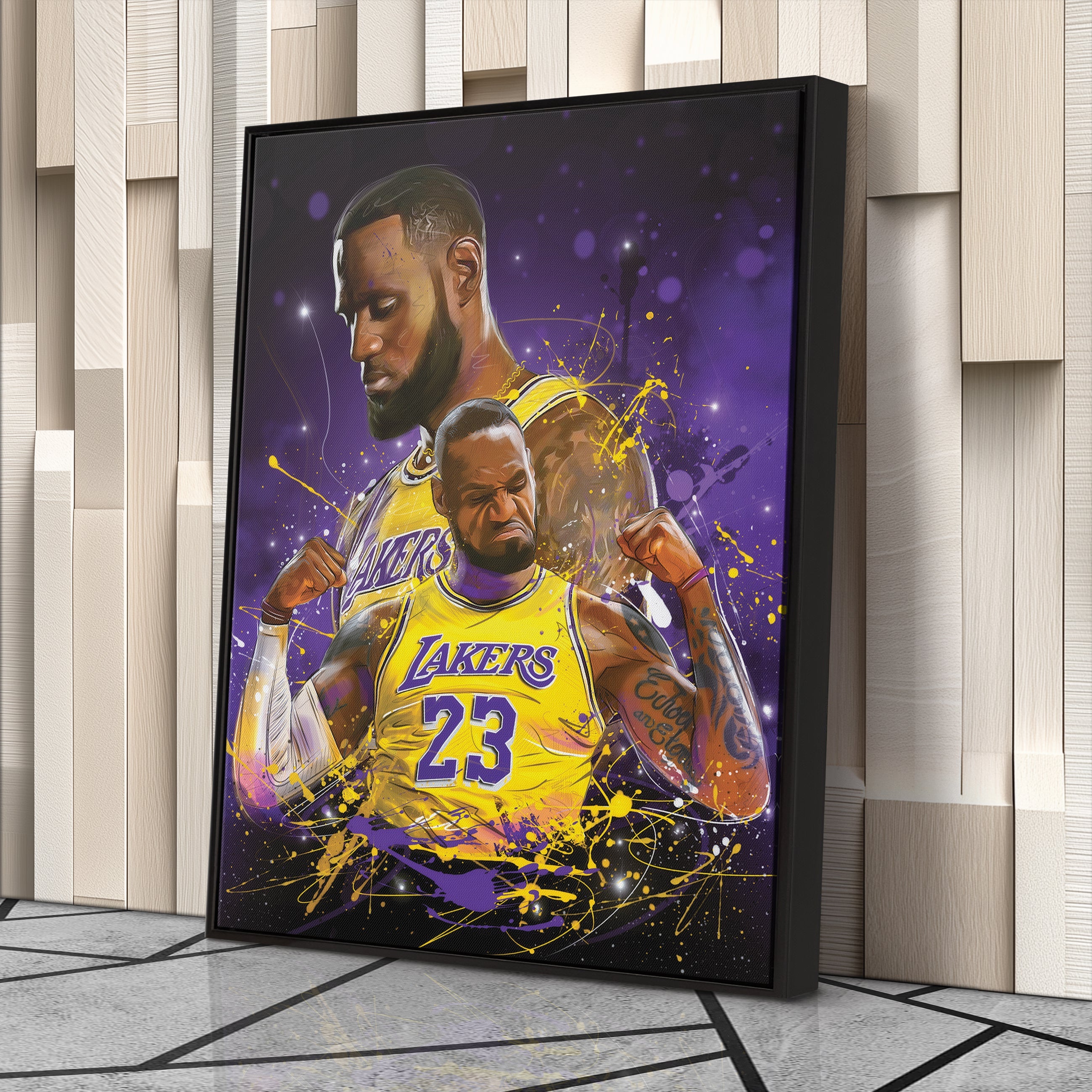 LeBron James Lakers Canvas NBA Wall Art