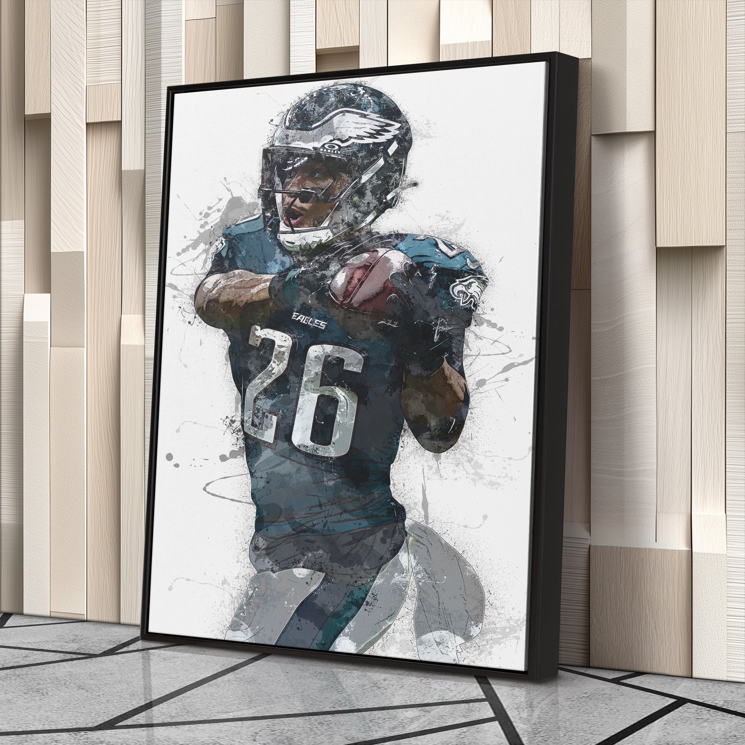Philadelphia Eagles Saquon Barkley Canvas Wall Decor