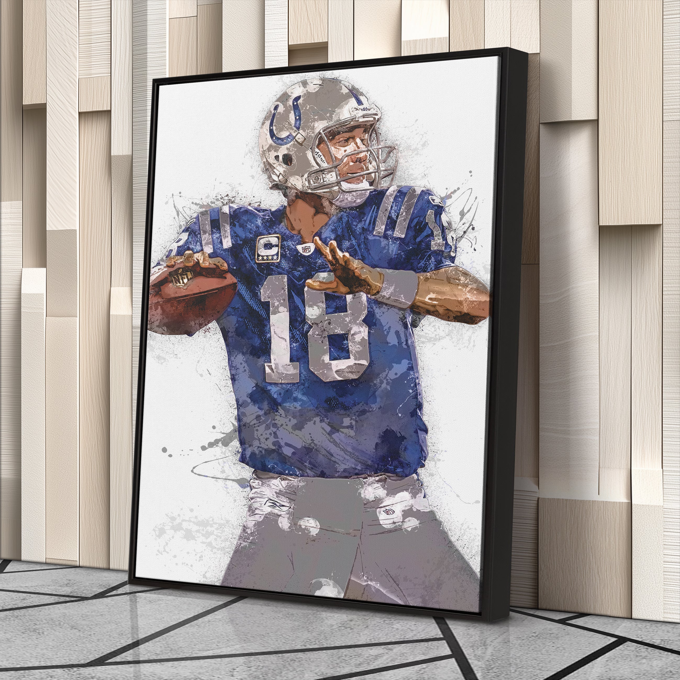 Peyton Manning Canvas Art – Indianapolis Colts Wall Decor