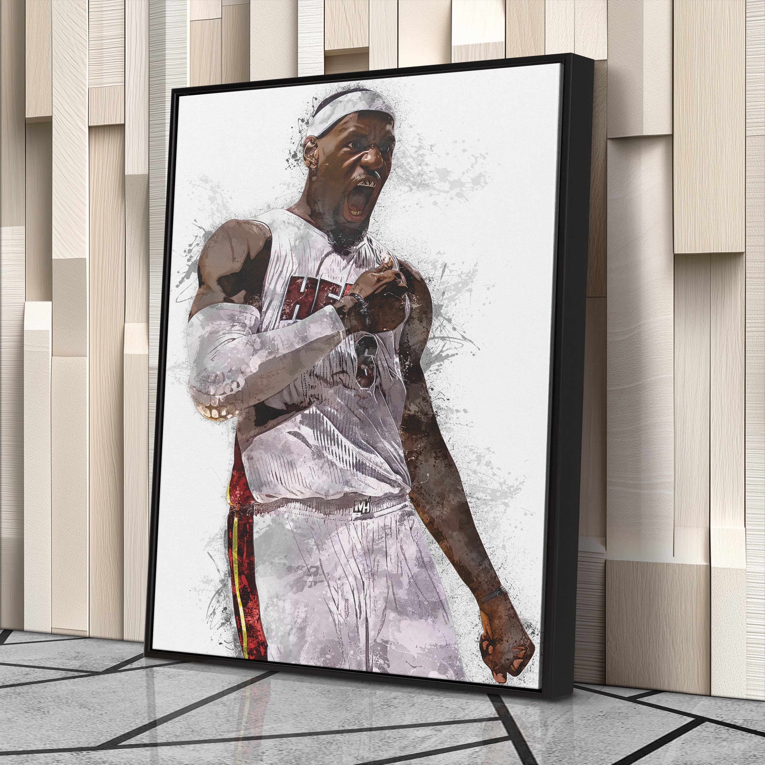 LeBron James Miami Heat Canvas Wall Decor