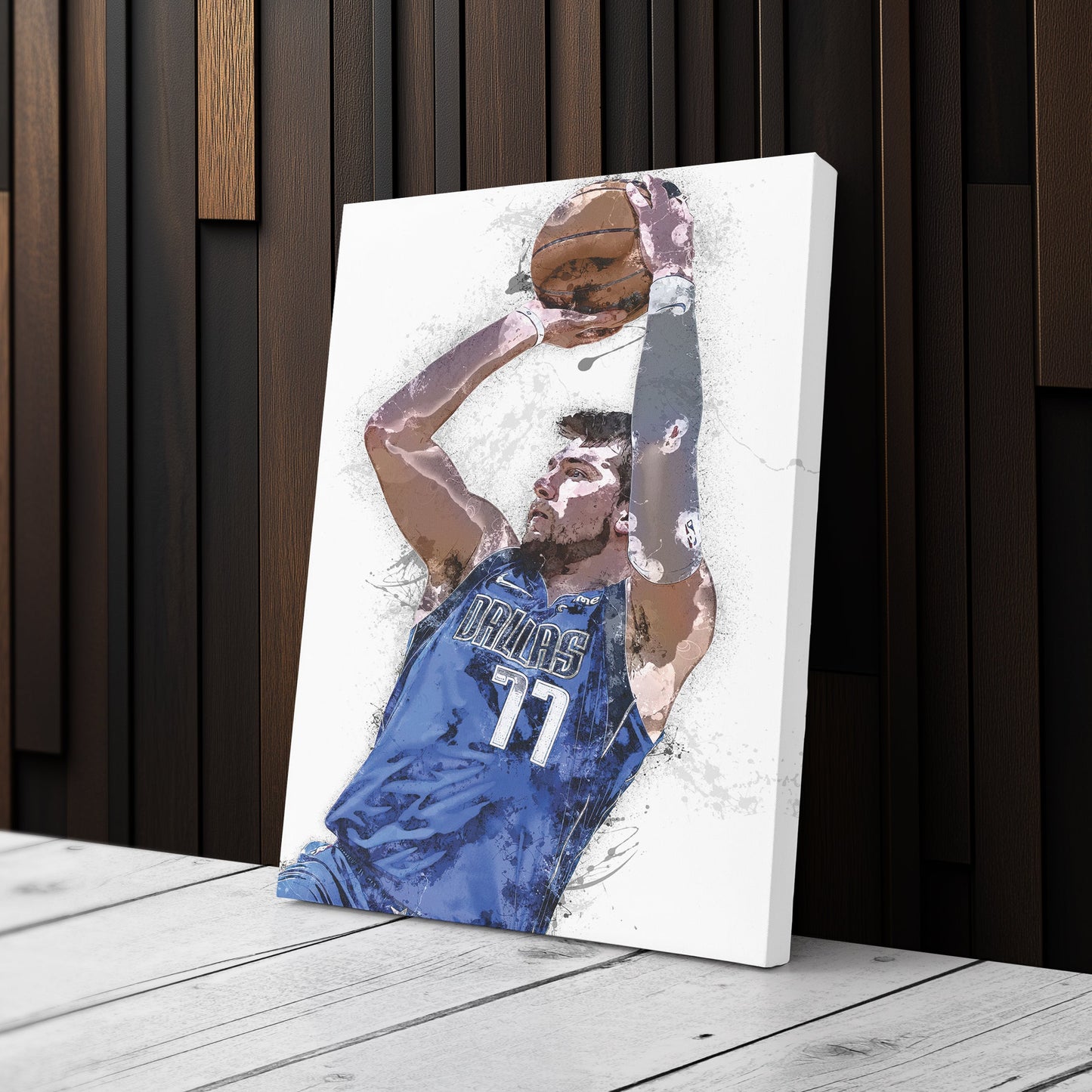 Luka Doncic Canvas Art – Dallas Mavericks Wall Decor