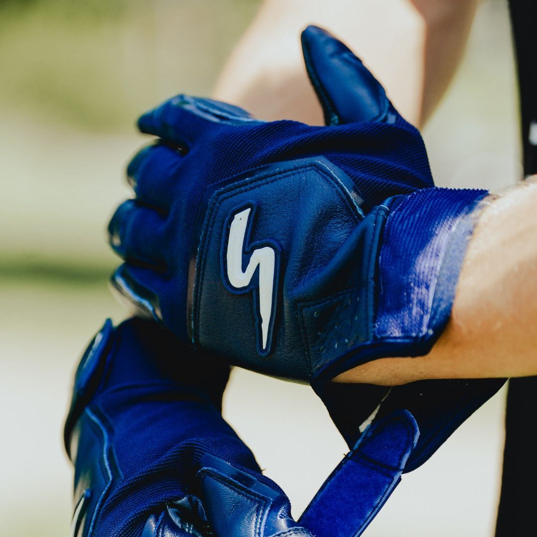 Color Crush Batting Gloves - Navy