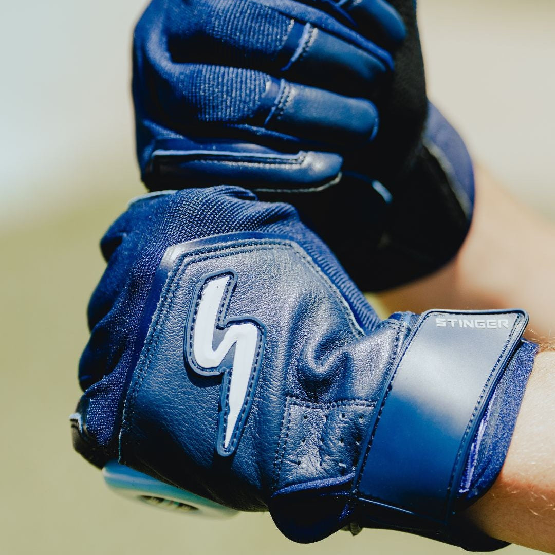 Color Crush Batting Gloves - Navy