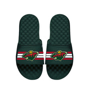 Minnesota Wild Dark Green Primary Stripes Slides