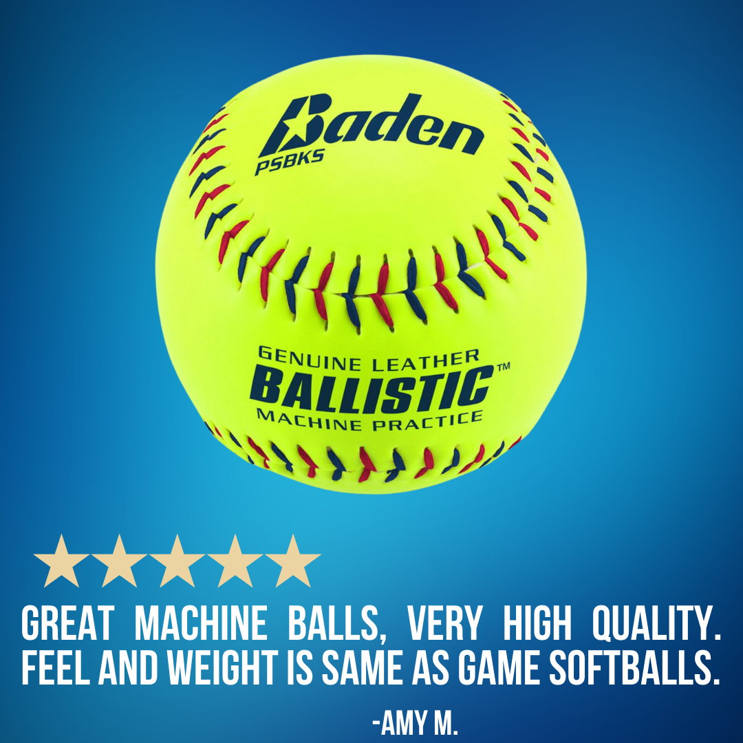 Ballistic Pitching Machine Softballs (One Dozen)