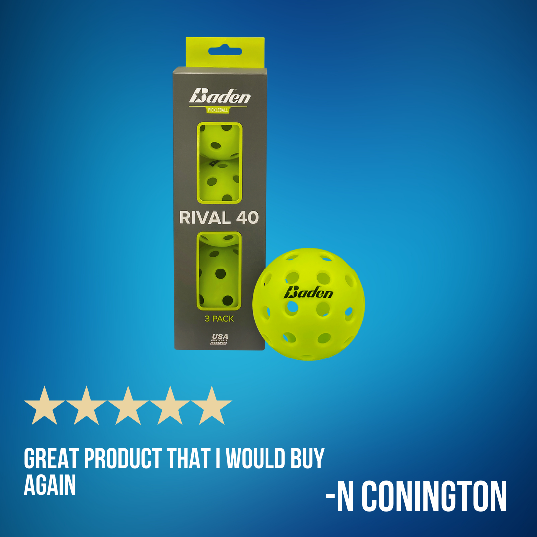 Rival 40 Pickleball Balls 3-Pack
