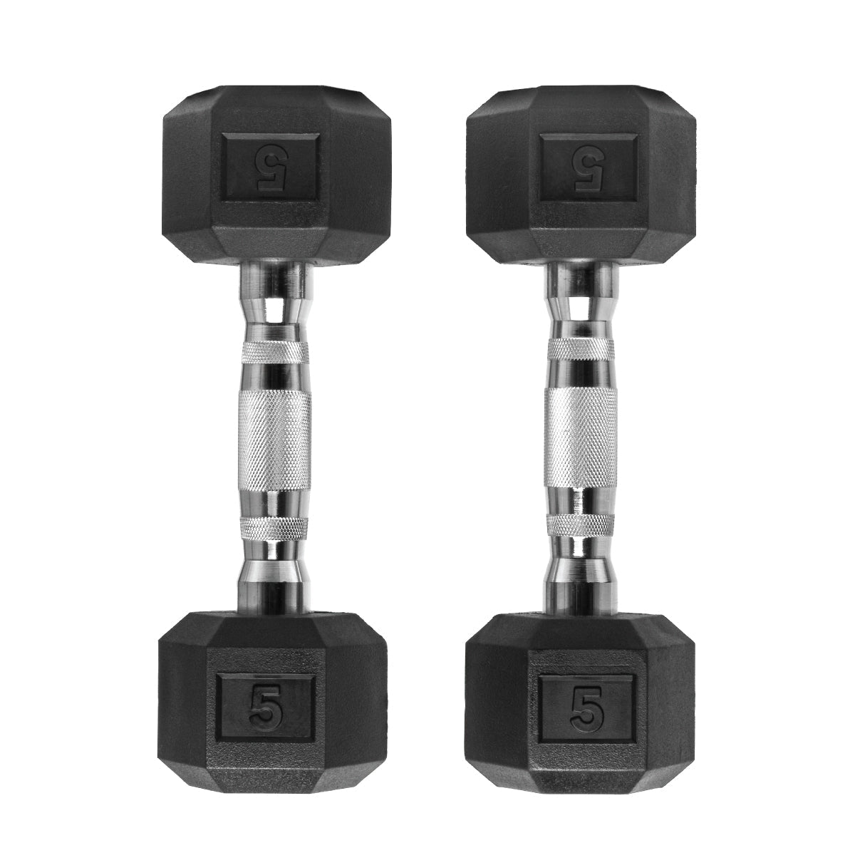 Rubber Hex Dumbbells