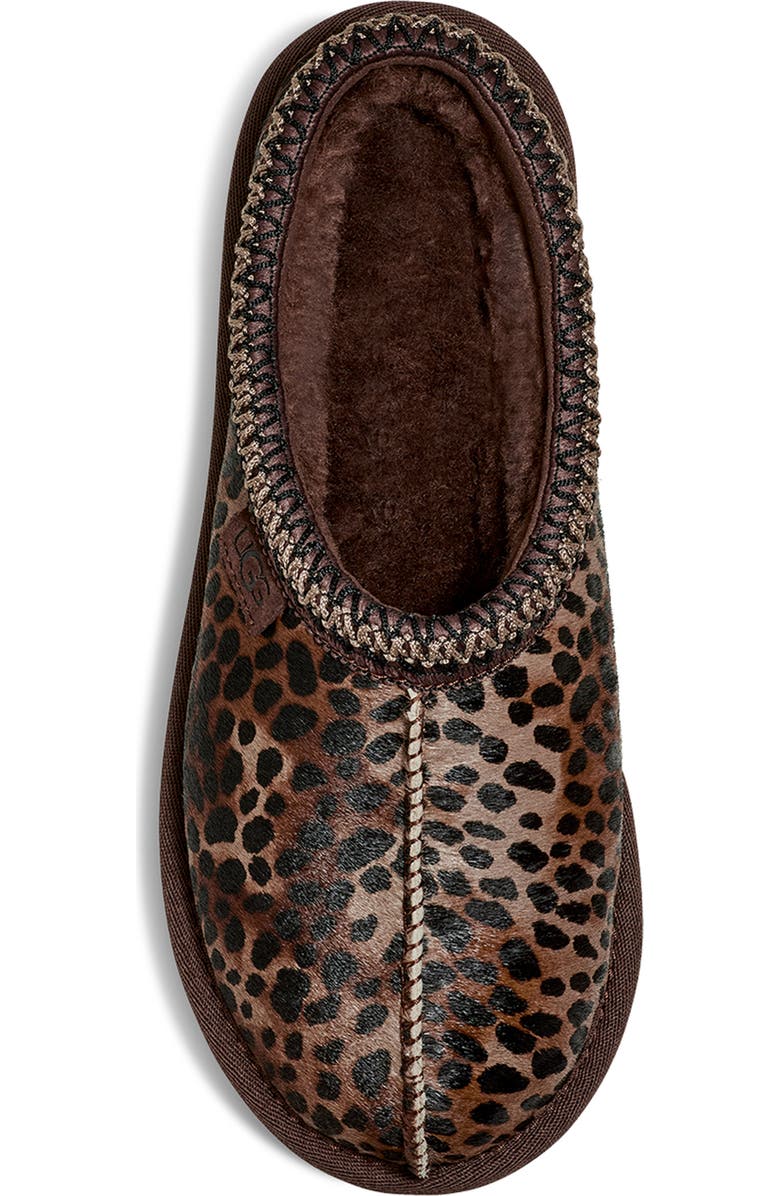 UGG Tasman Womens Slipper Caspian Leopard Print Burnt Cedar
