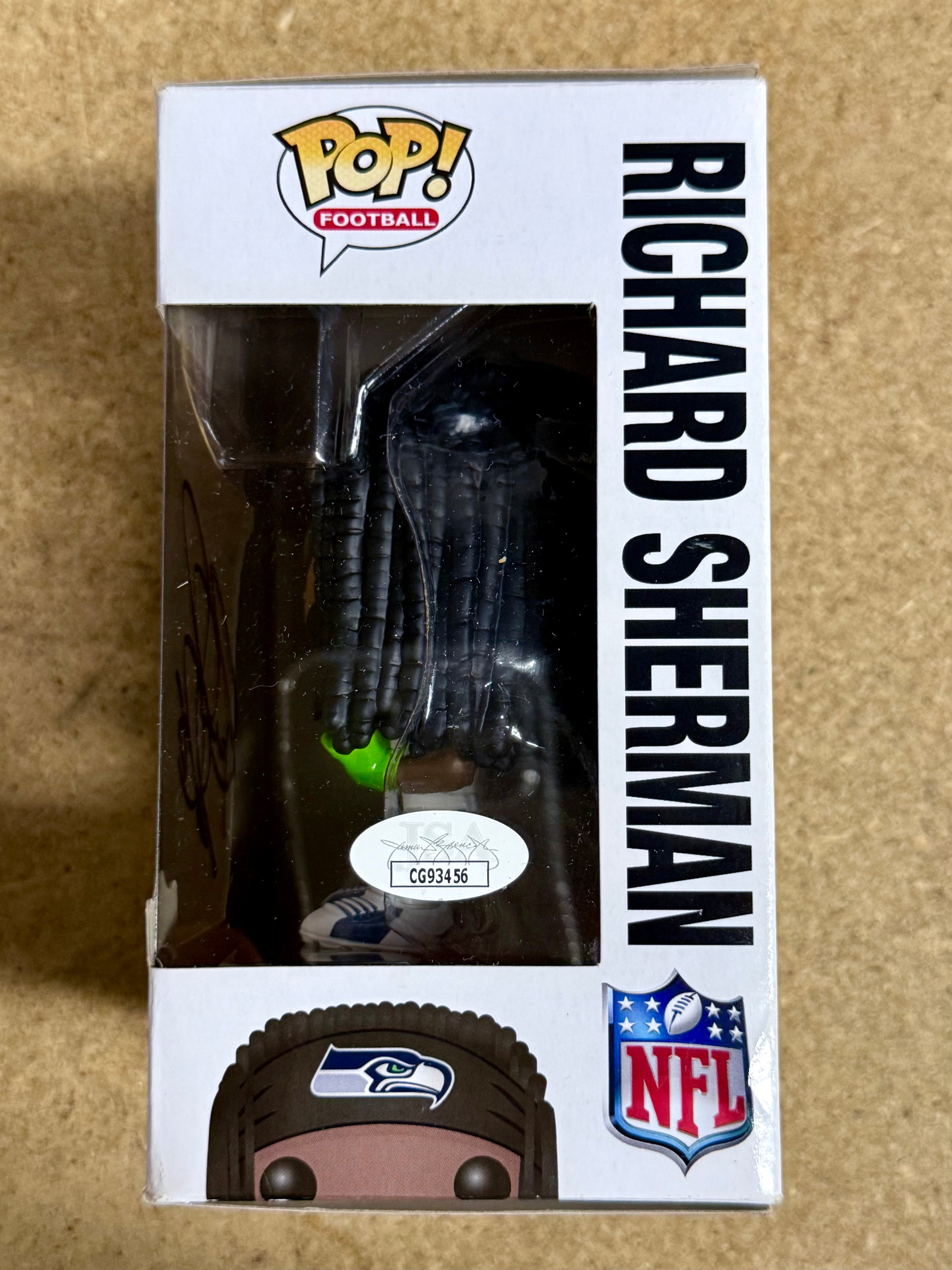 Richard Sherman Signed NFL Seattle Seahawks Vaulted Funko POP! #61