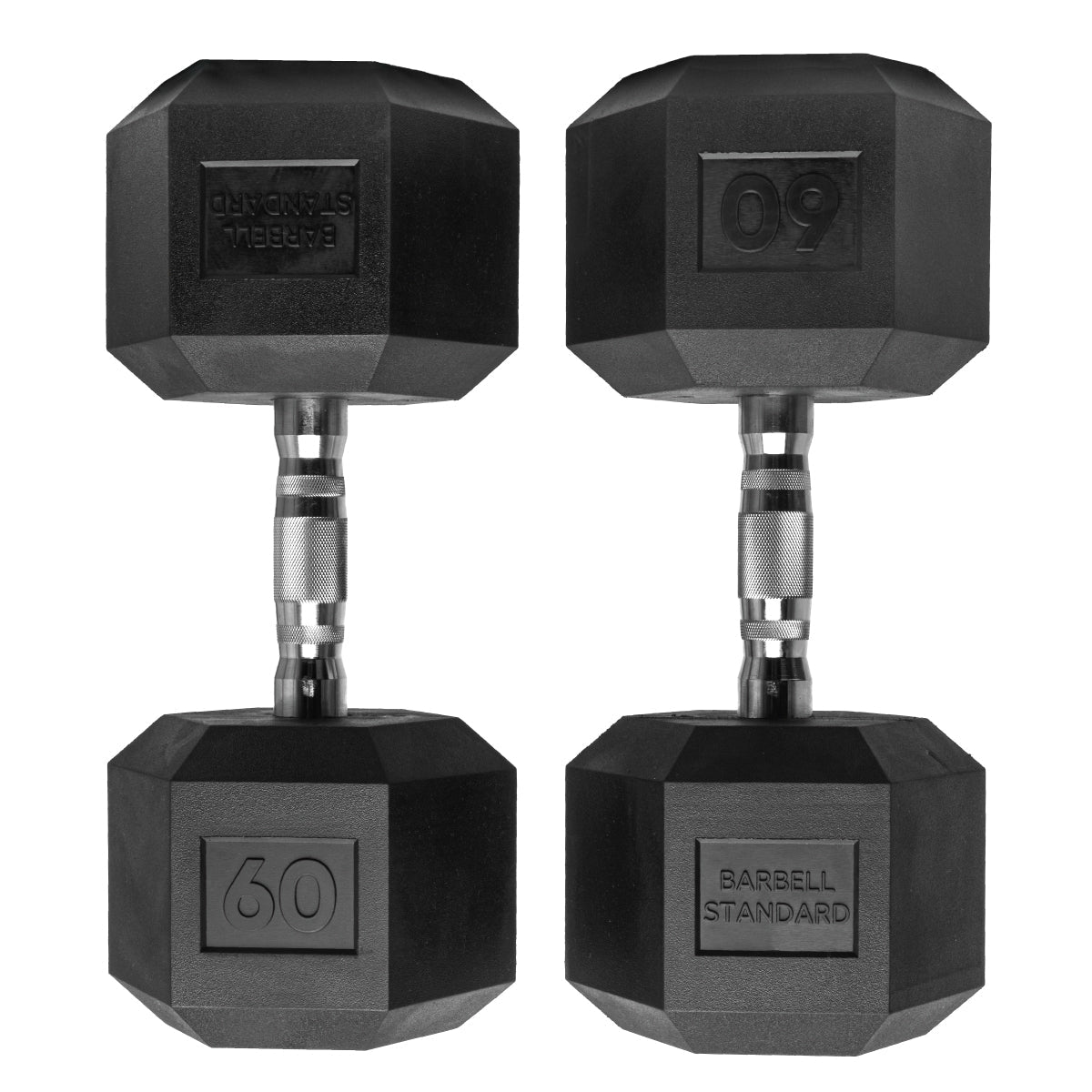 Rubber Hex Dumbbells