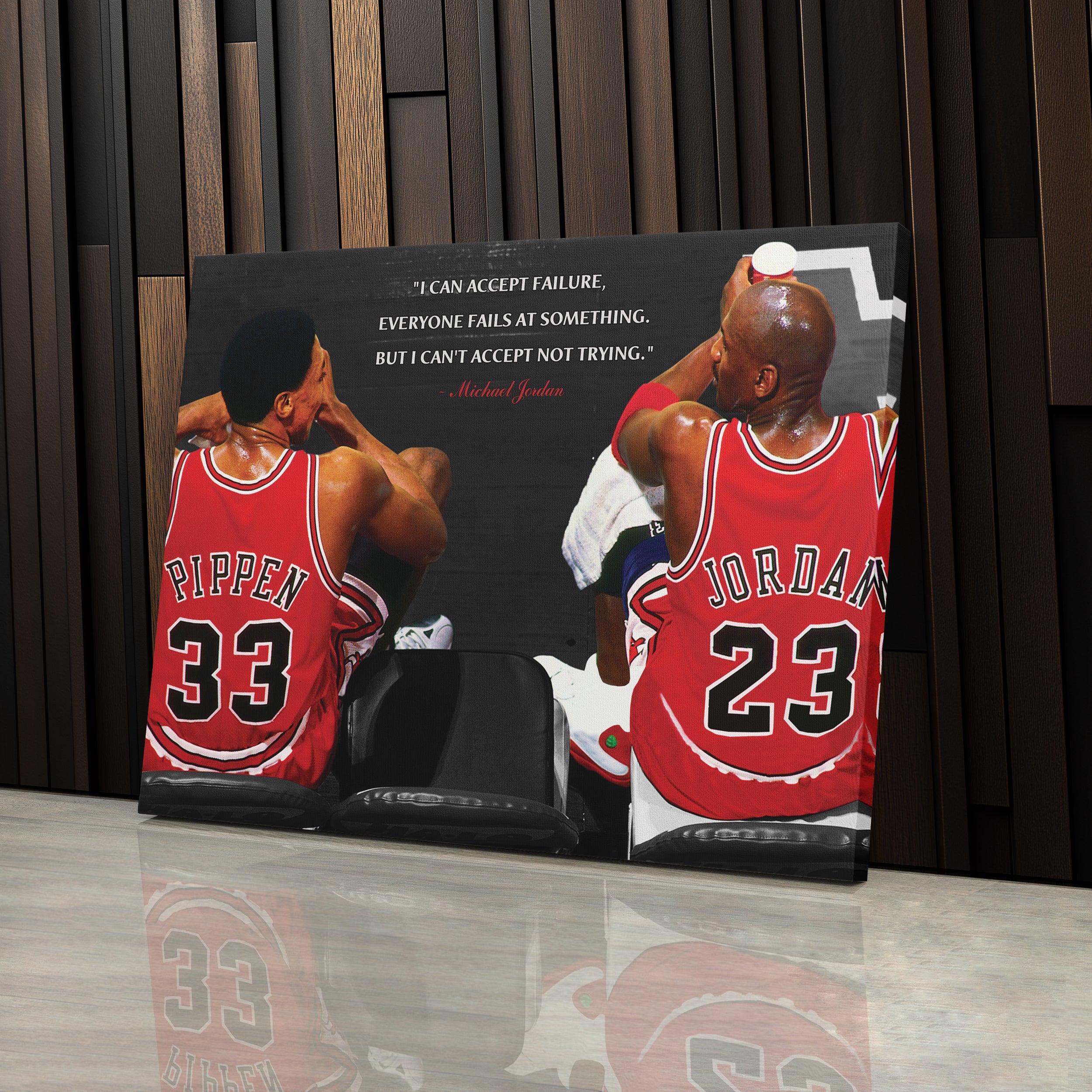 Chicago Bulls Michael Jordan & Scottie Pippen Canvas Wall Art