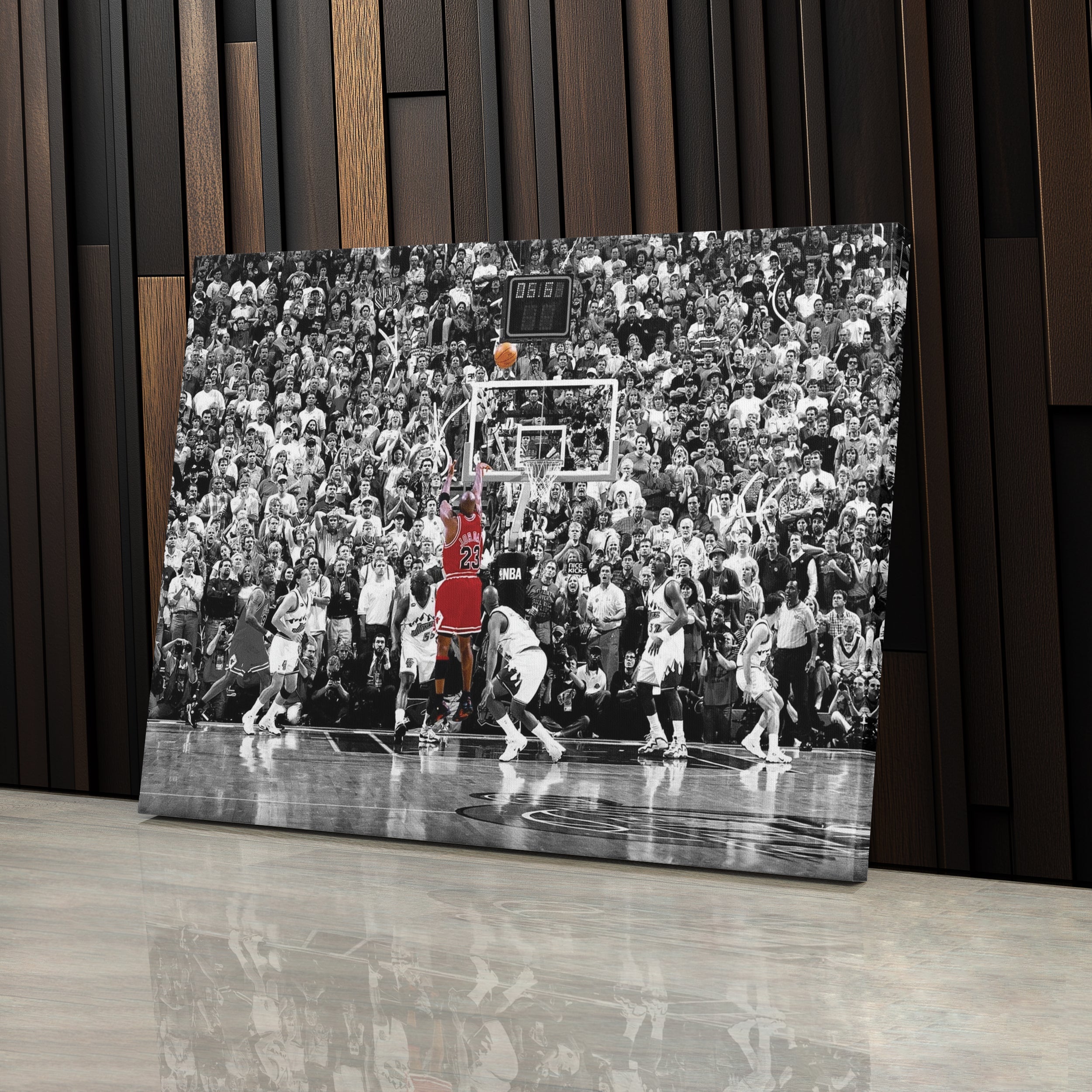 Michael Jordan The Last Shot Canvas Wall Art