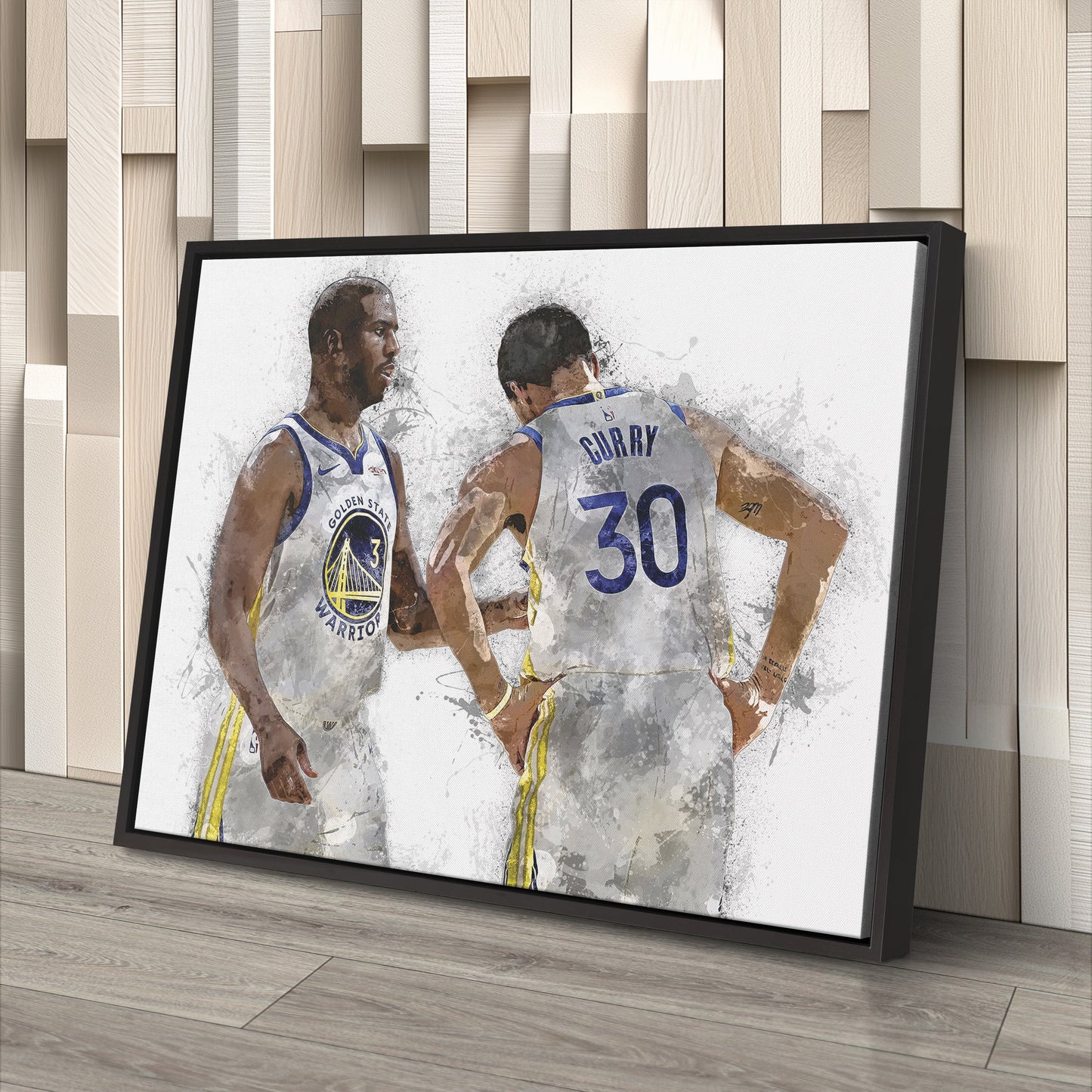 Stephen Curry & Chris Paul Canvas Art – Golden State Warriors Wall Decor