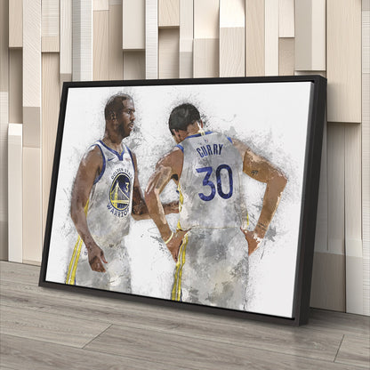 Stephen Curry & Chris Paul Canvas Art – Golden State Warriors Wall Decor