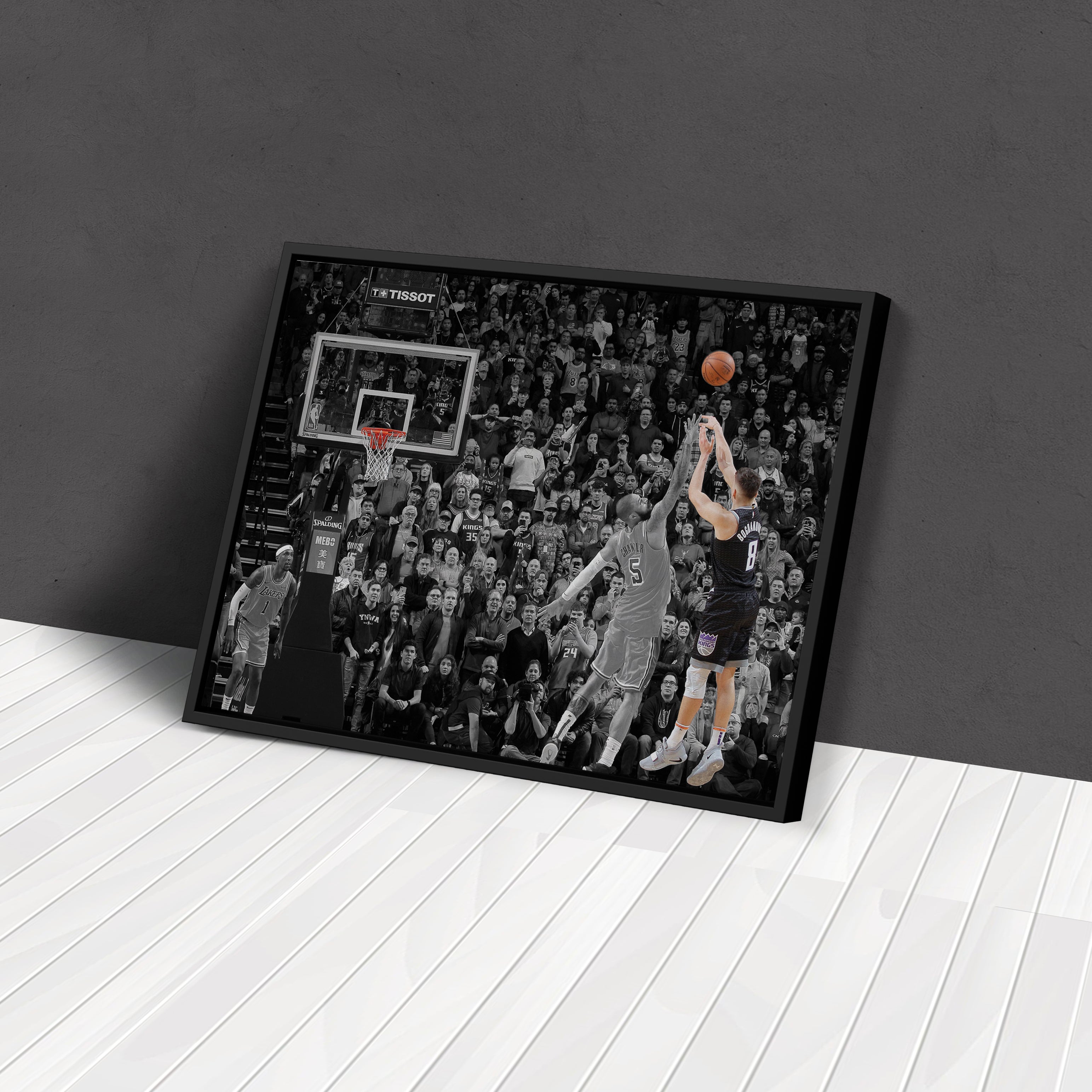 NBA Bogdan Bogdanovic Buzzer Beater vs Lakers Canvas Wall Art Decor