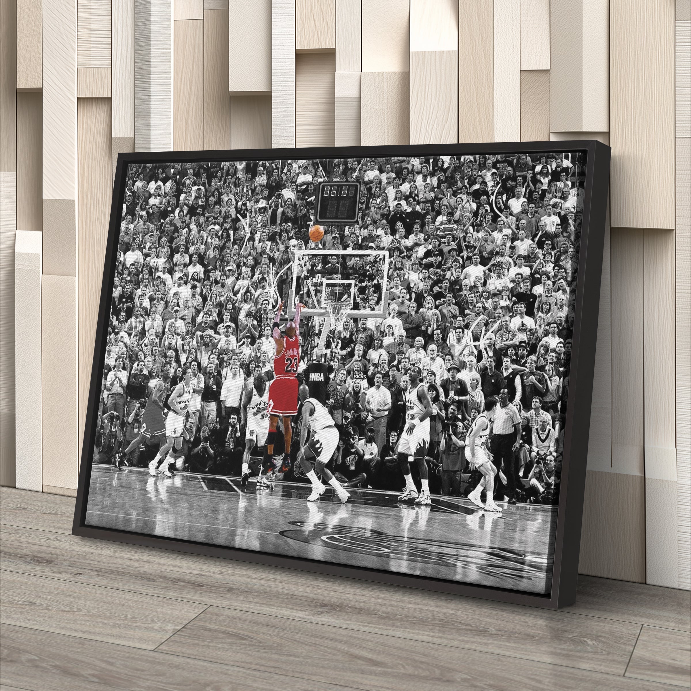 Michael Jordan The Last Shot Canvas Wall Art